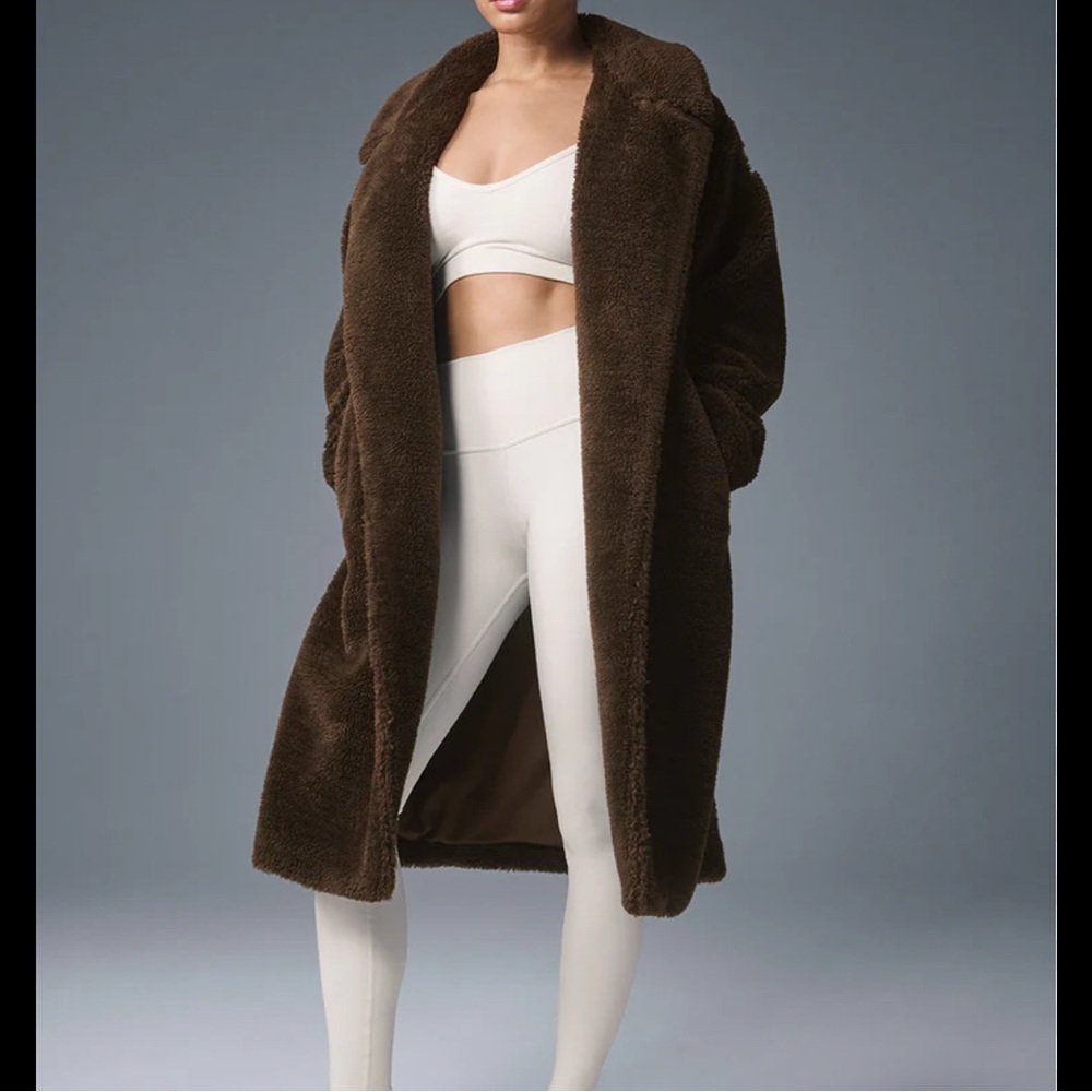 ALO Yoga Chocolate Teddy Coat